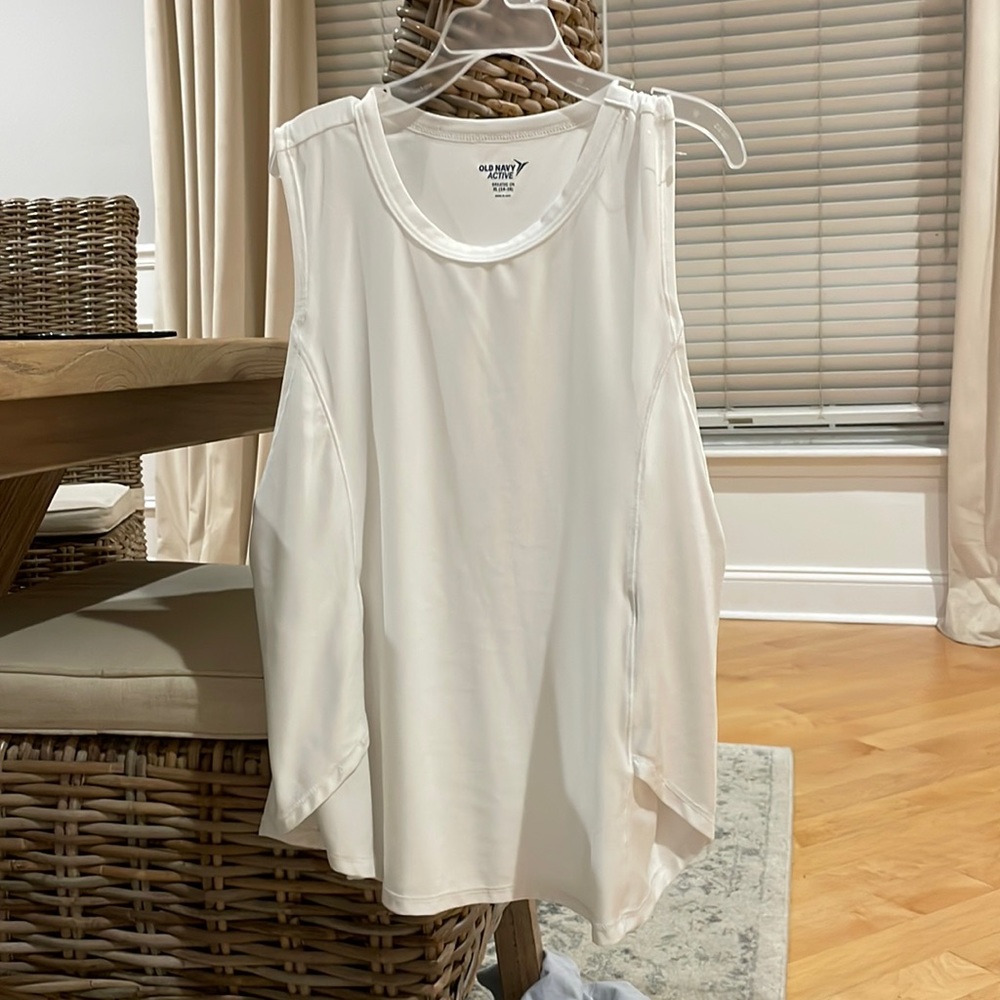 White Old Navy Active tank top